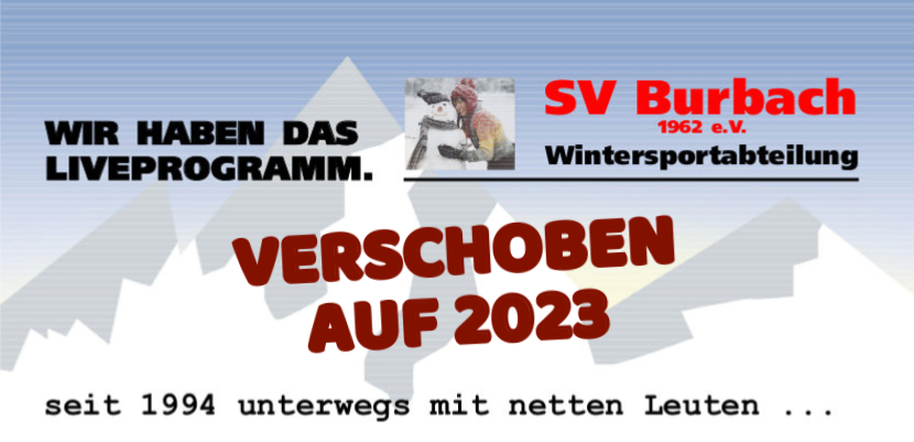 Wintersport-Ausfahrten 2022 - ERNEUTE ABSAGE DER SKI- und SNOWBOARDAUSFAHRTEN WEGEN PANDEMIE