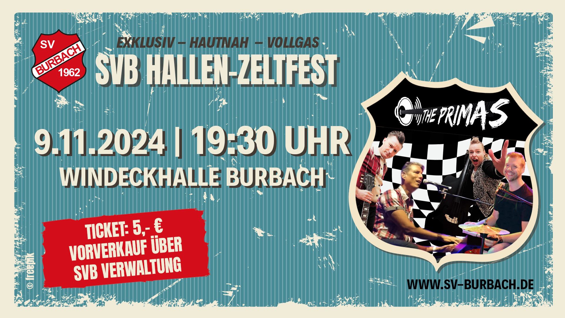 SVB Hallen-Zeltfest am 9. November mit 