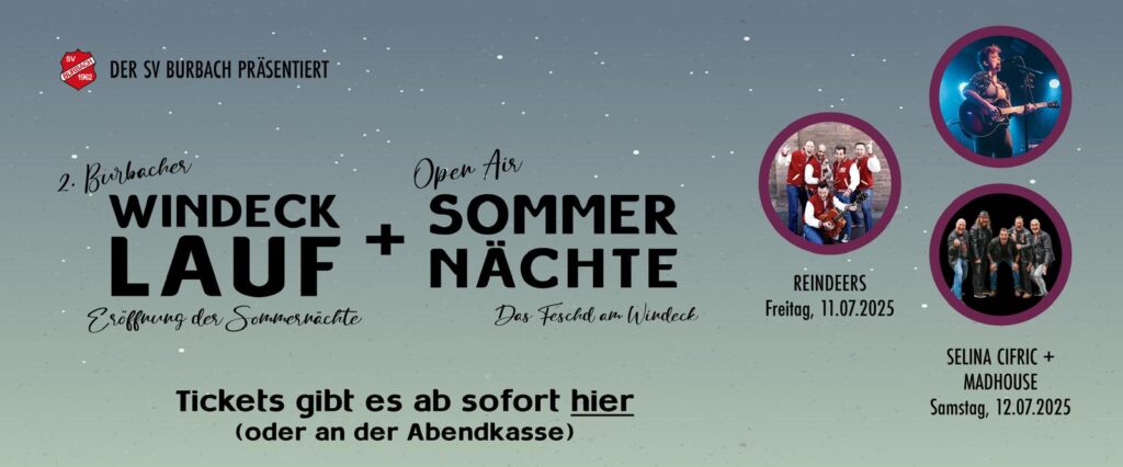 Werbe-Banner für die SVB Open-Air Sommernächte