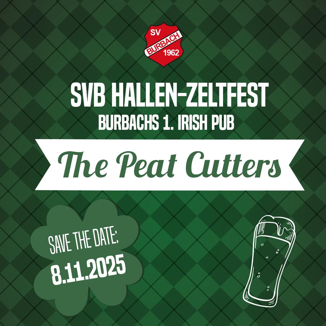 Ankündigung für das SVB Hallen-Zeltfest am 08. Novomber 2025