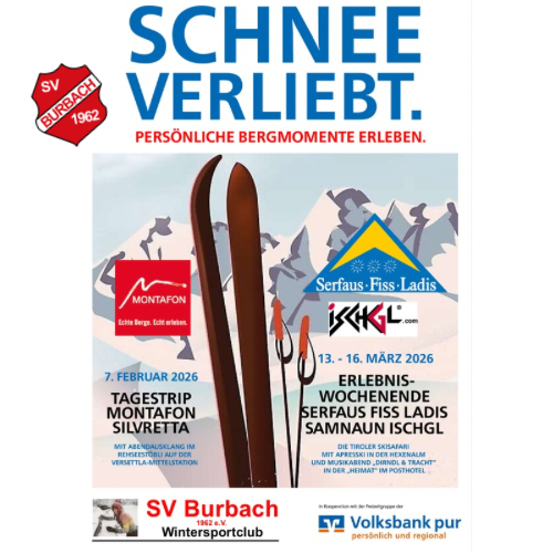 Beitragsbild zu den SV Burbach Wintersportausfahrten 2026 - Programm und Termine