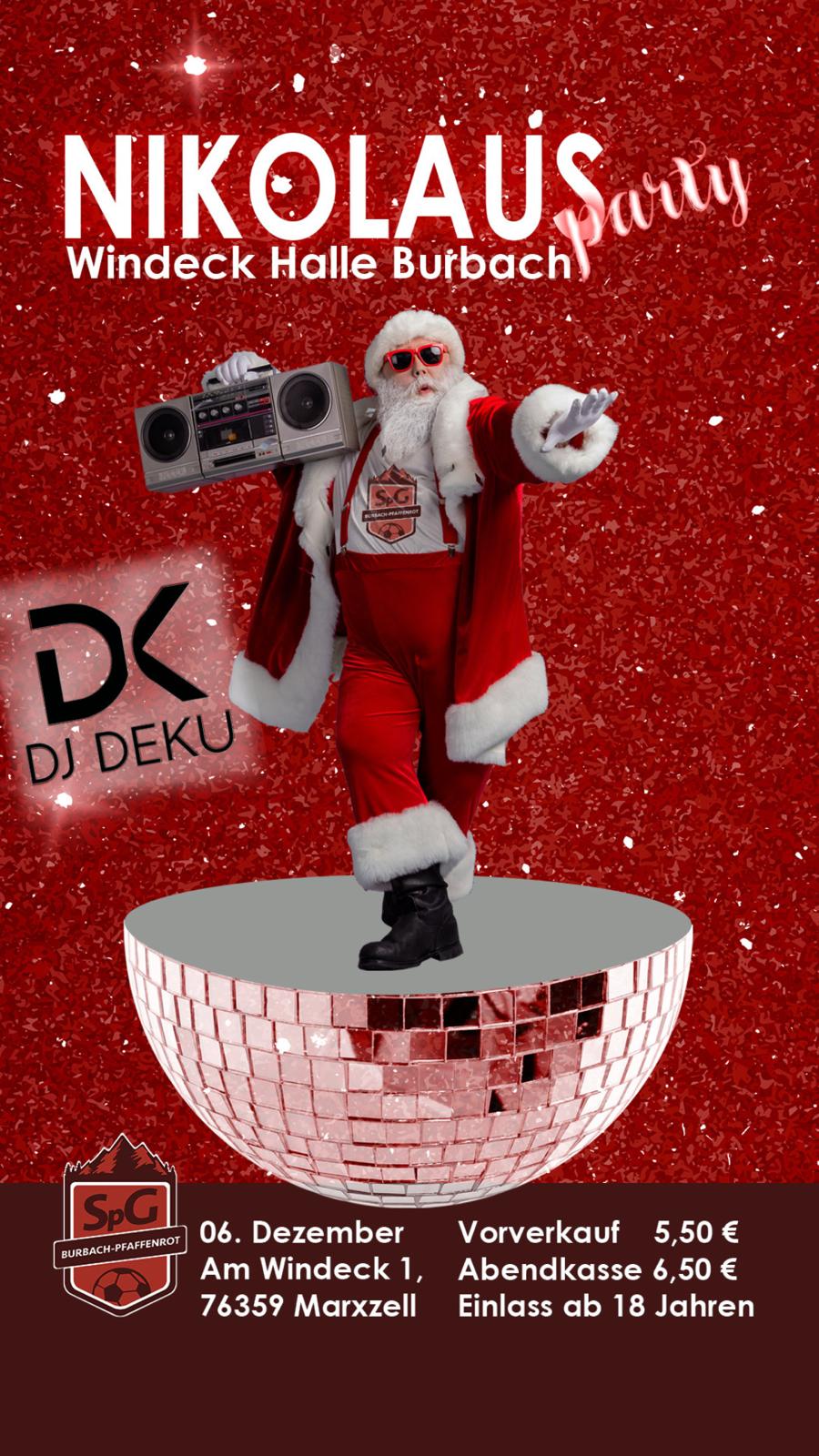 Werbebild für die Nikolausparty