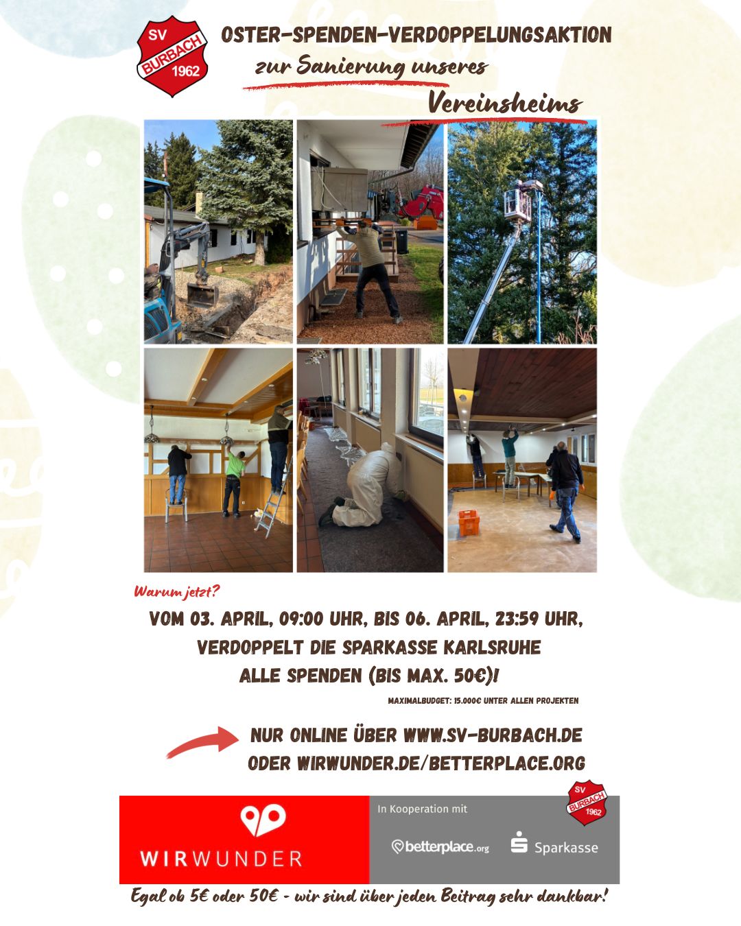 Spenden-Verdoppelungsaktion über Ostern