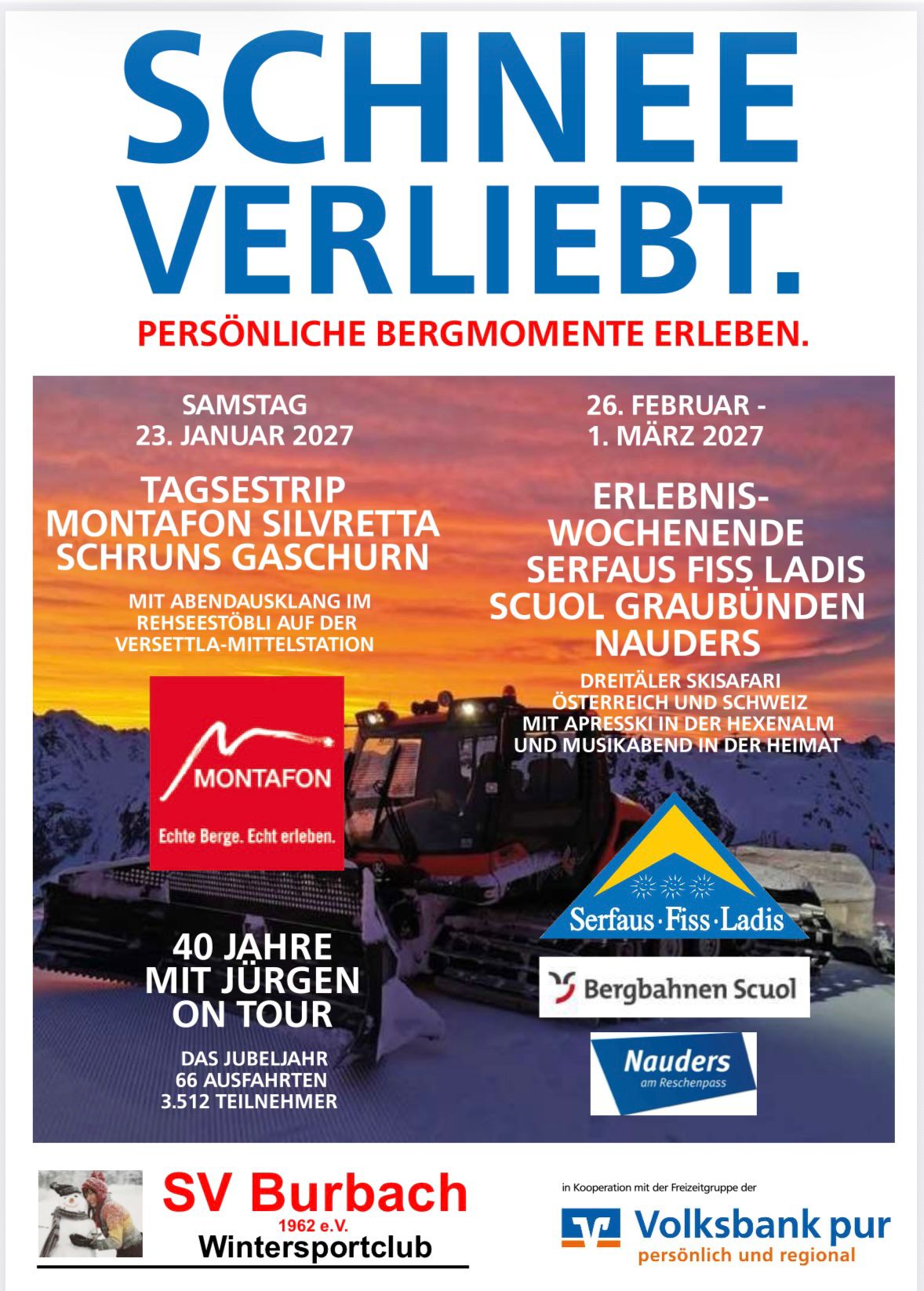 Das neue Wintersportprogramm der Saison 2027 ist da